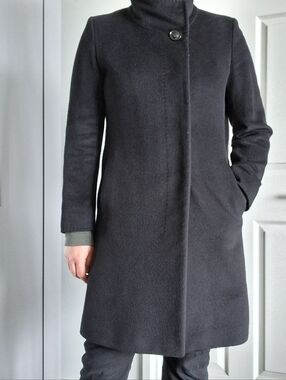 Cinzia Rocca Wool Alpaca Coat Size US 10 MEDIUM Made In Italy VGUC
